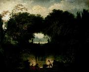 Jean-Honore Fragonard Der Garten der Villa d'Este painting